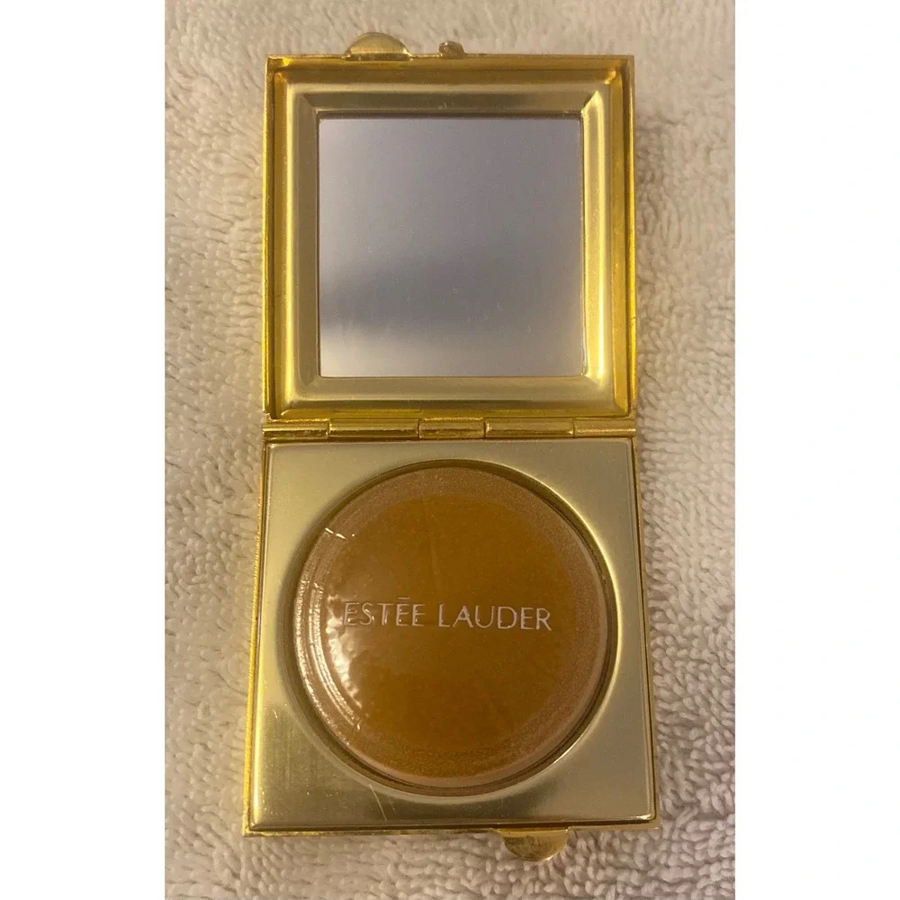 Estee Lauder Lucidity‎ Translucent Pressed Powder Gold Square Compact